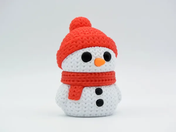 Boneco de Neve de Tricô